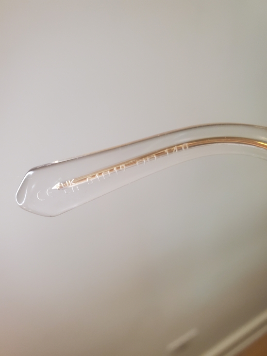 Louis Vuitton Clear Frame Black Lens Sunglasses
